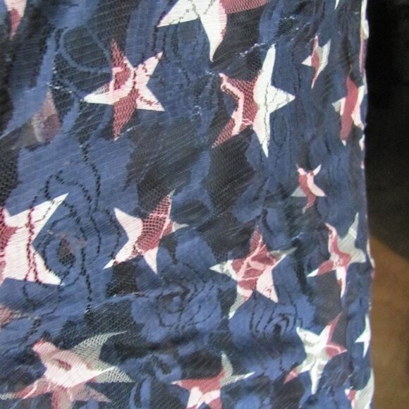 CRAZY TRAIN YAY USA LACE REVERSIABLE DUSTER - Picture 3 of 10